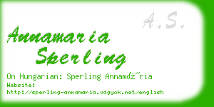 annamaria sperling business card